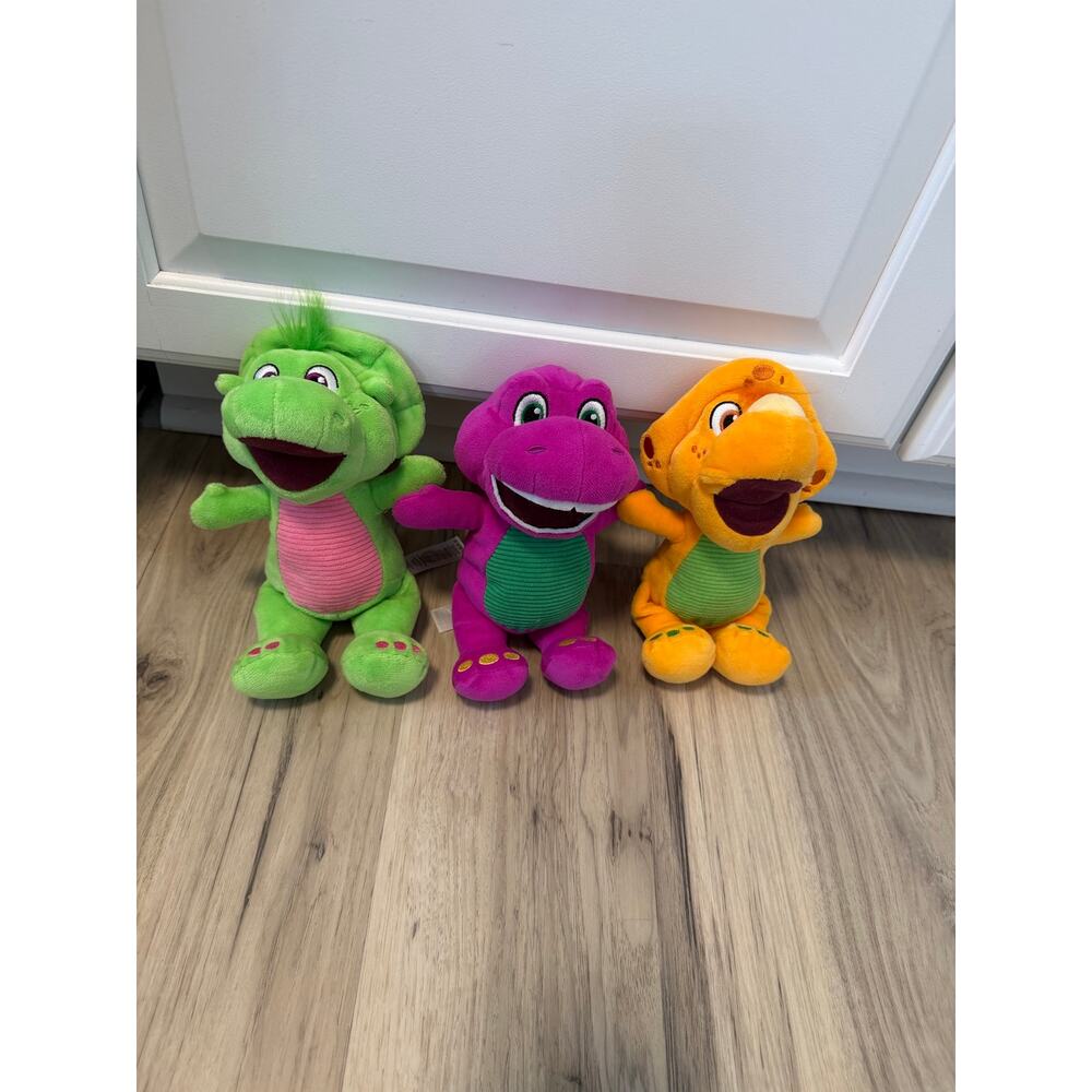 2024 Barney’s World Set Baby Bop, Barney, & Billy (6.5”) PLUSH DINOSAURS
